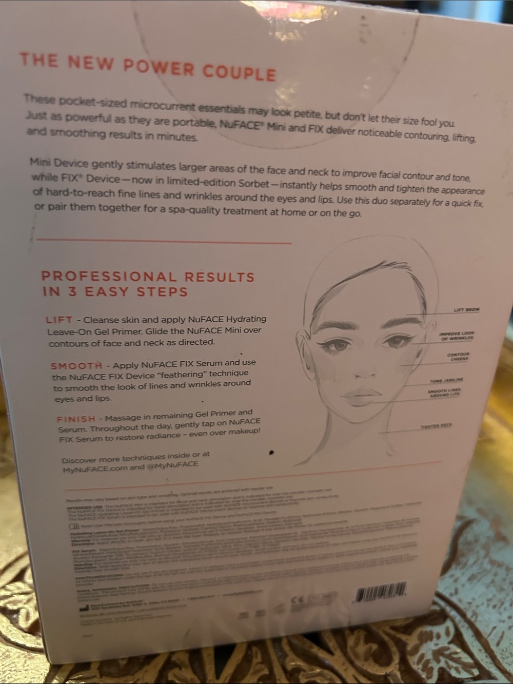 NuFace Petite Facial Kit - White Device with Coral Pen - Picture 5 of 12